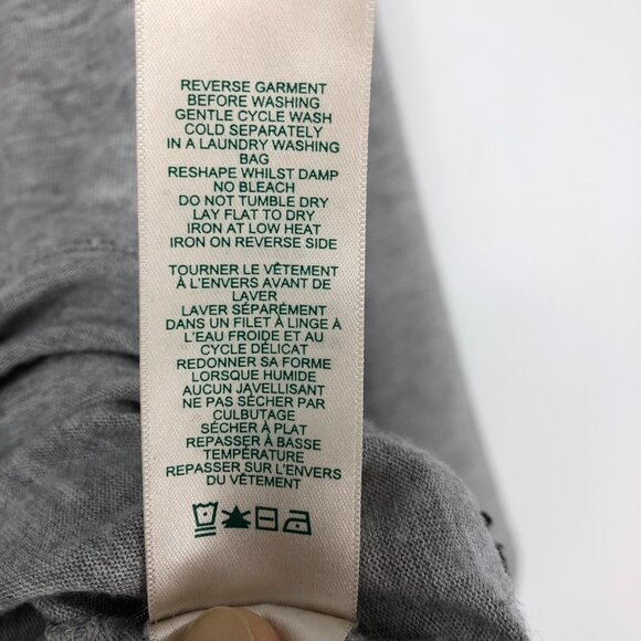 Roots Heathered Light Grey Lightweight Longsleeve Turtleneck Loose fit size XS - Picture 11 of 13